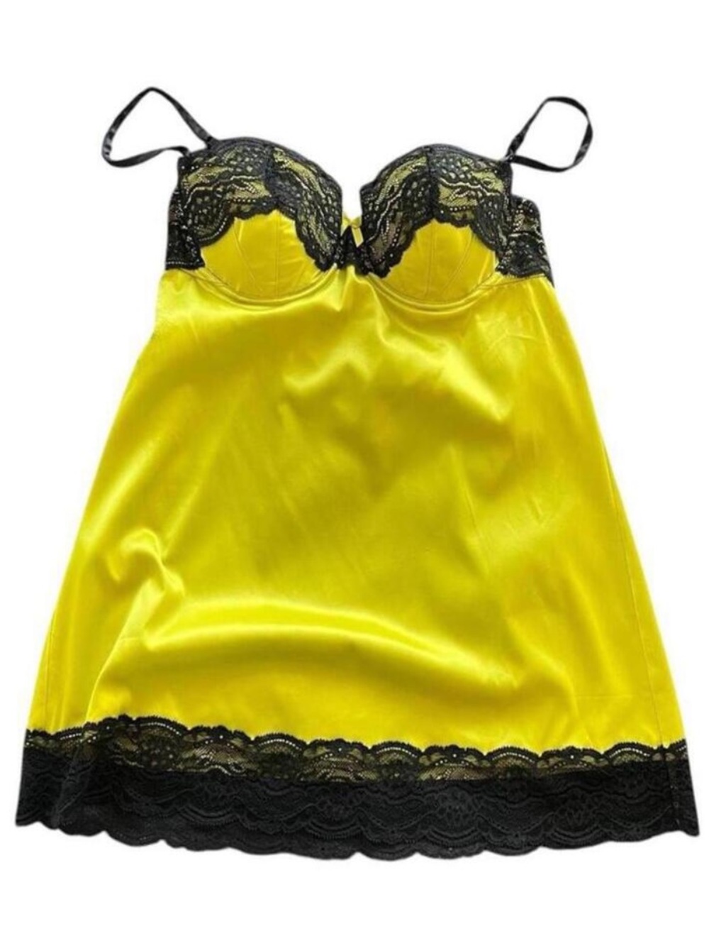 Y2K La Senza babydoll Corset whimsy goth mermaid Sirencore green black lace SZ M